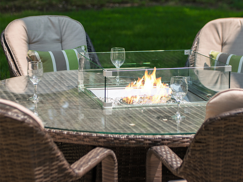 gas fire pits tables